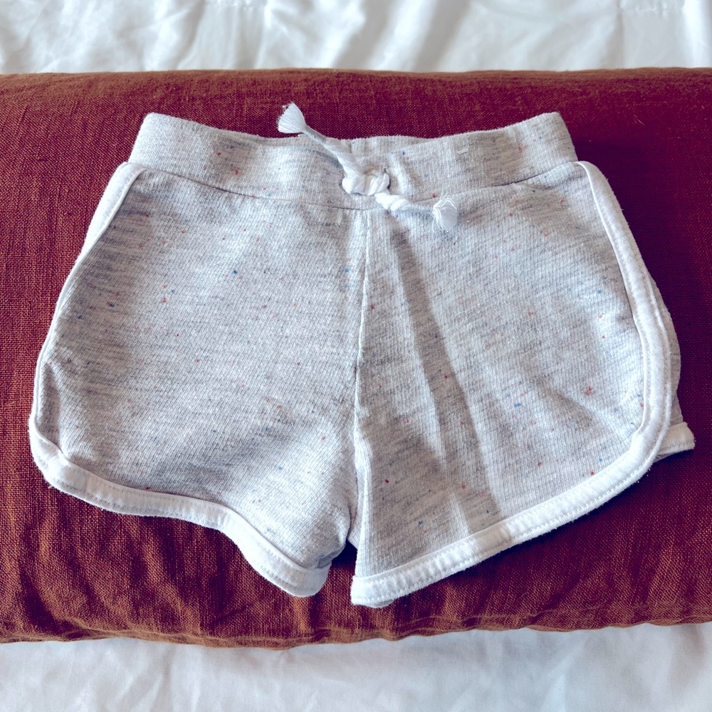 Baby Girls Light Grey Jogger Shorts - 18M